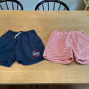 Two pairs of size M Chubbies shorts